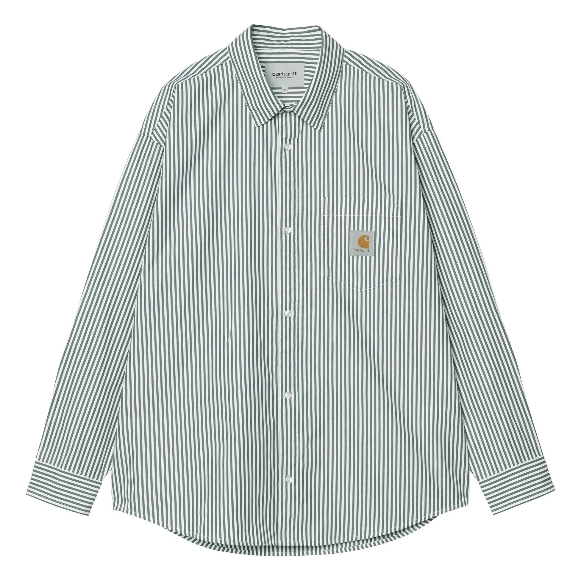 Carhartt WIP - Camisa de rayas Daldry | Azul claro