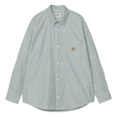 Carhartt WIP - Camisa de rayas Daldry | Azul claro