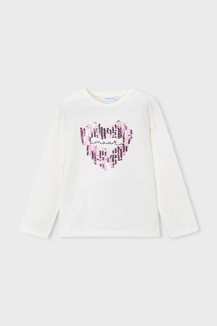 Blusa de manga larga de algodón para niños Mayoral