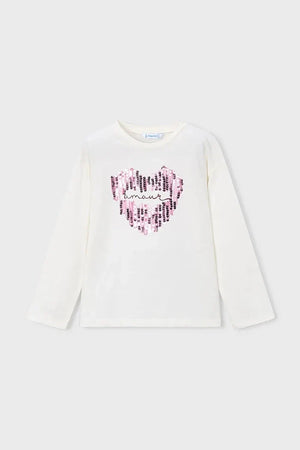 Blusa de manga larga de algodón para niños Mayoral