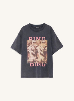 Anine Bing - Cade Tiger Camiseta de Algodón | Negro