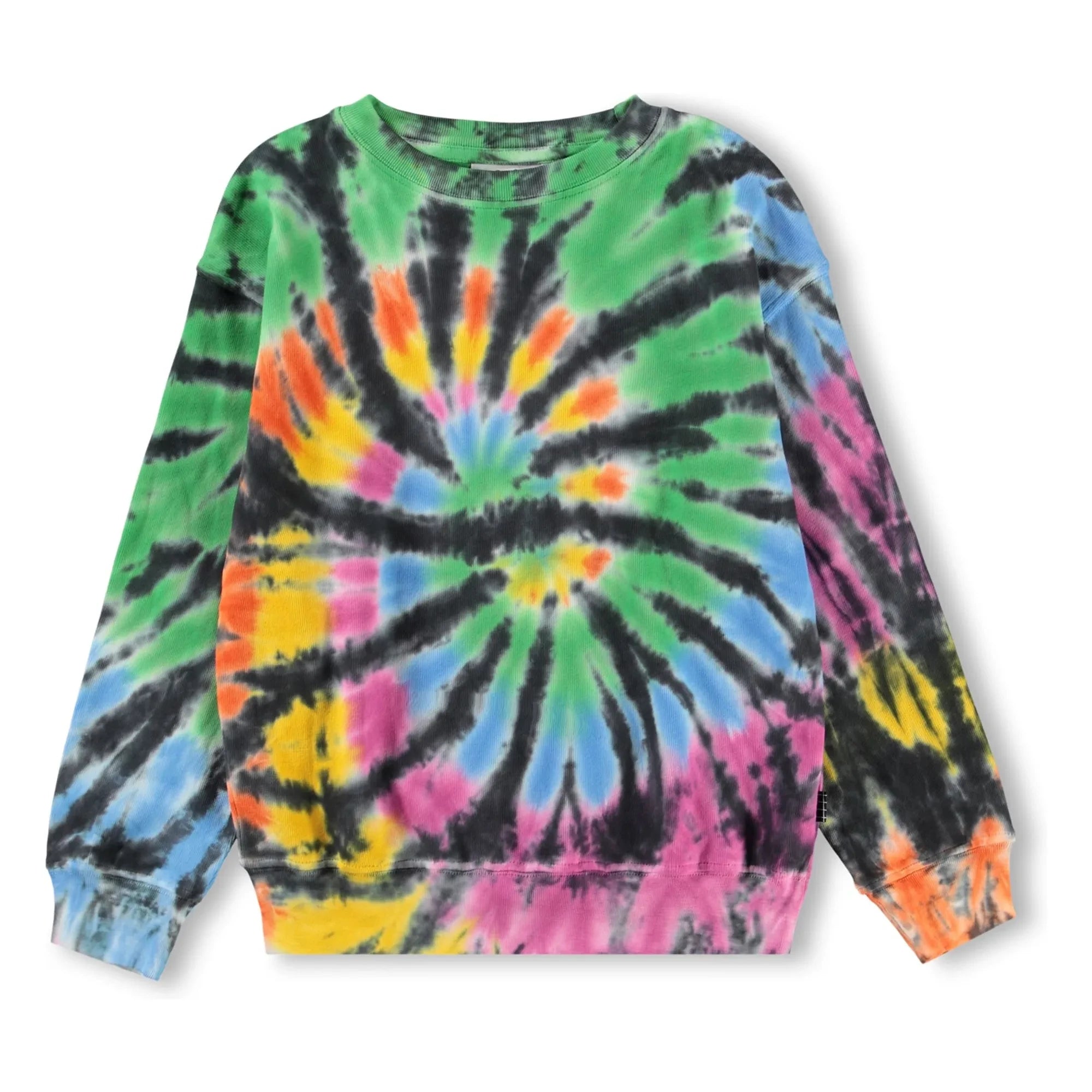Molo - Sudadera de algodón orgánico Memphis Tie and Dye | Negro