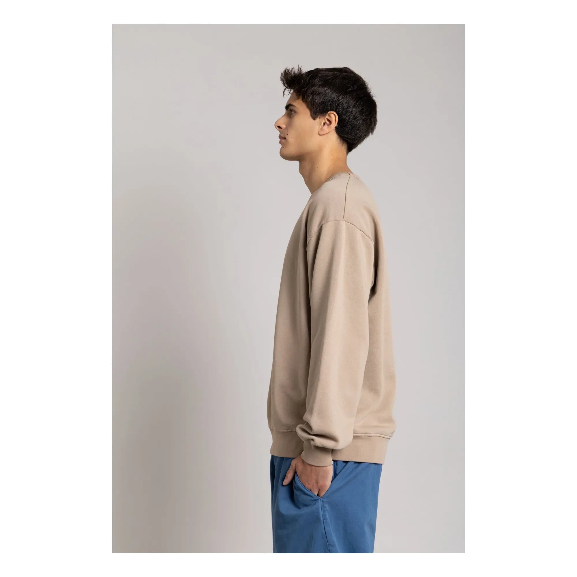 Sudadera Bond de algodón orgánico para Hombre Smallable | Marrón topo