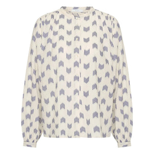 By Bar - Nyka Oase Blusa de algodón | Azul