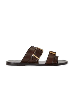 Polo Ralph Lauren Bkle Slide Sandalias de Cuero