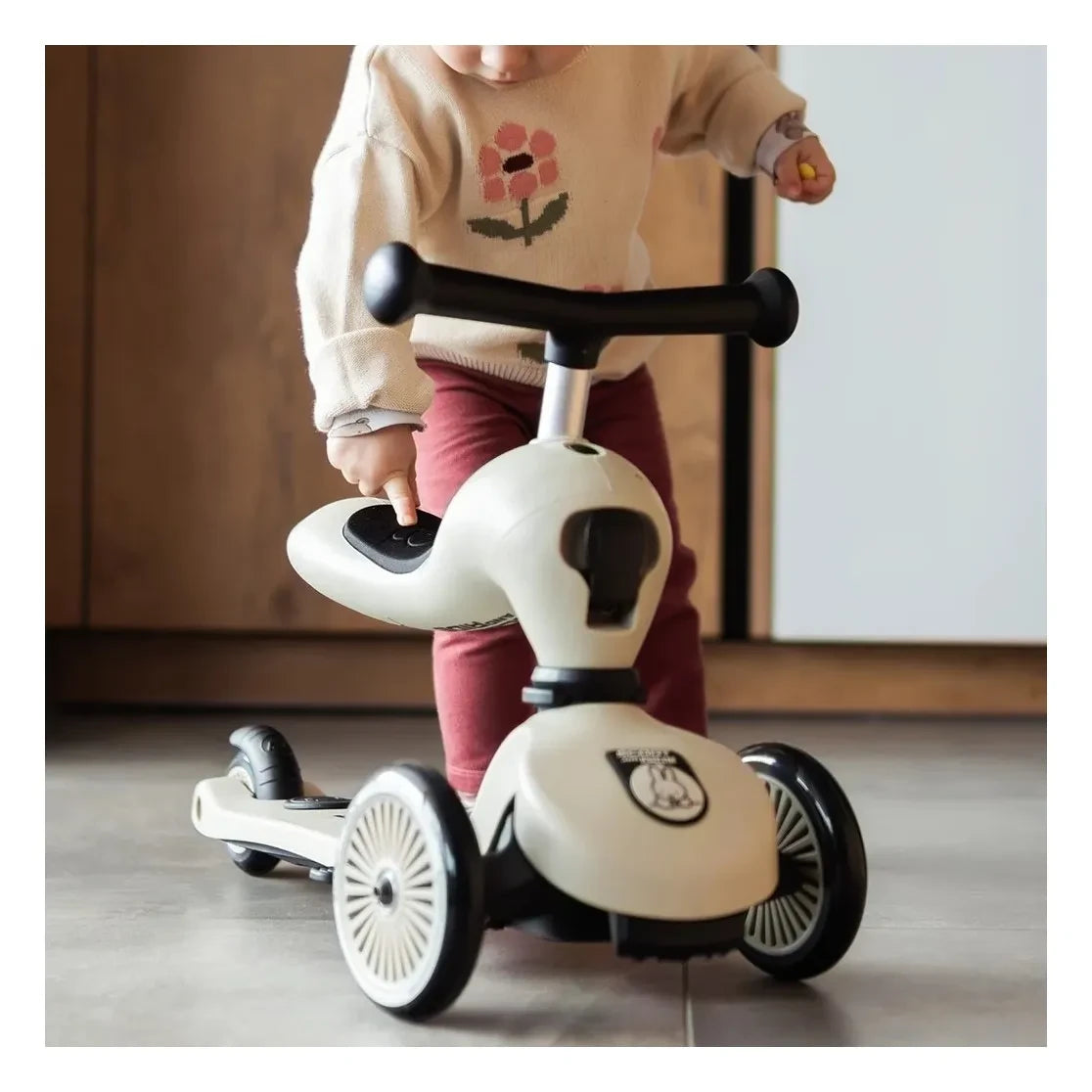 Scoot & Ride - Higwaykick 1 Ayarlanabilir Scooter - Scoot&Ride x Miffy | Bej