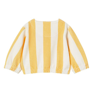 Tinycottons - Sudadera de algodón orgánico a rayas | Amarilla