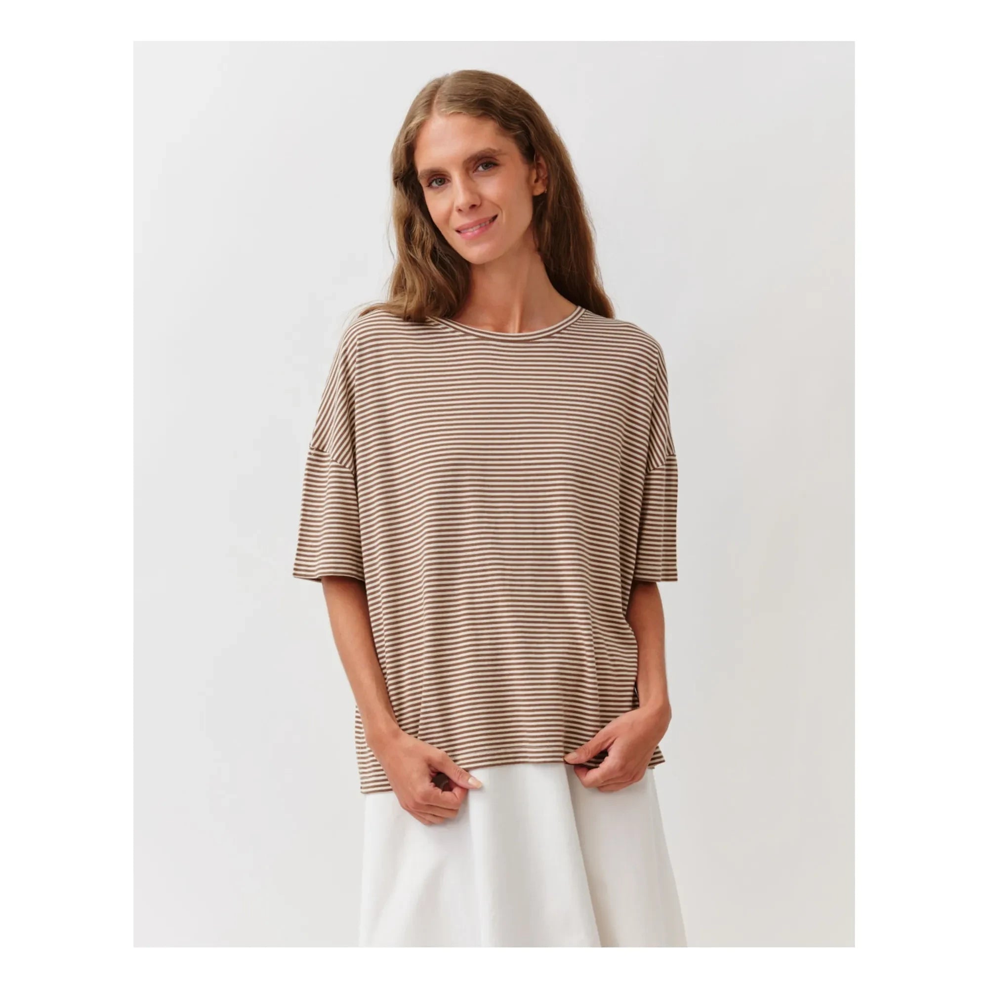 Diega - Camiseta de algodón orgánico Tovo | Camel