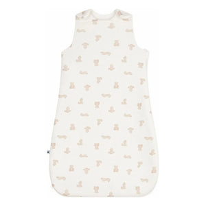 Petit Bateau - Saco de dormir con osito de algodón orgánico | Blanco