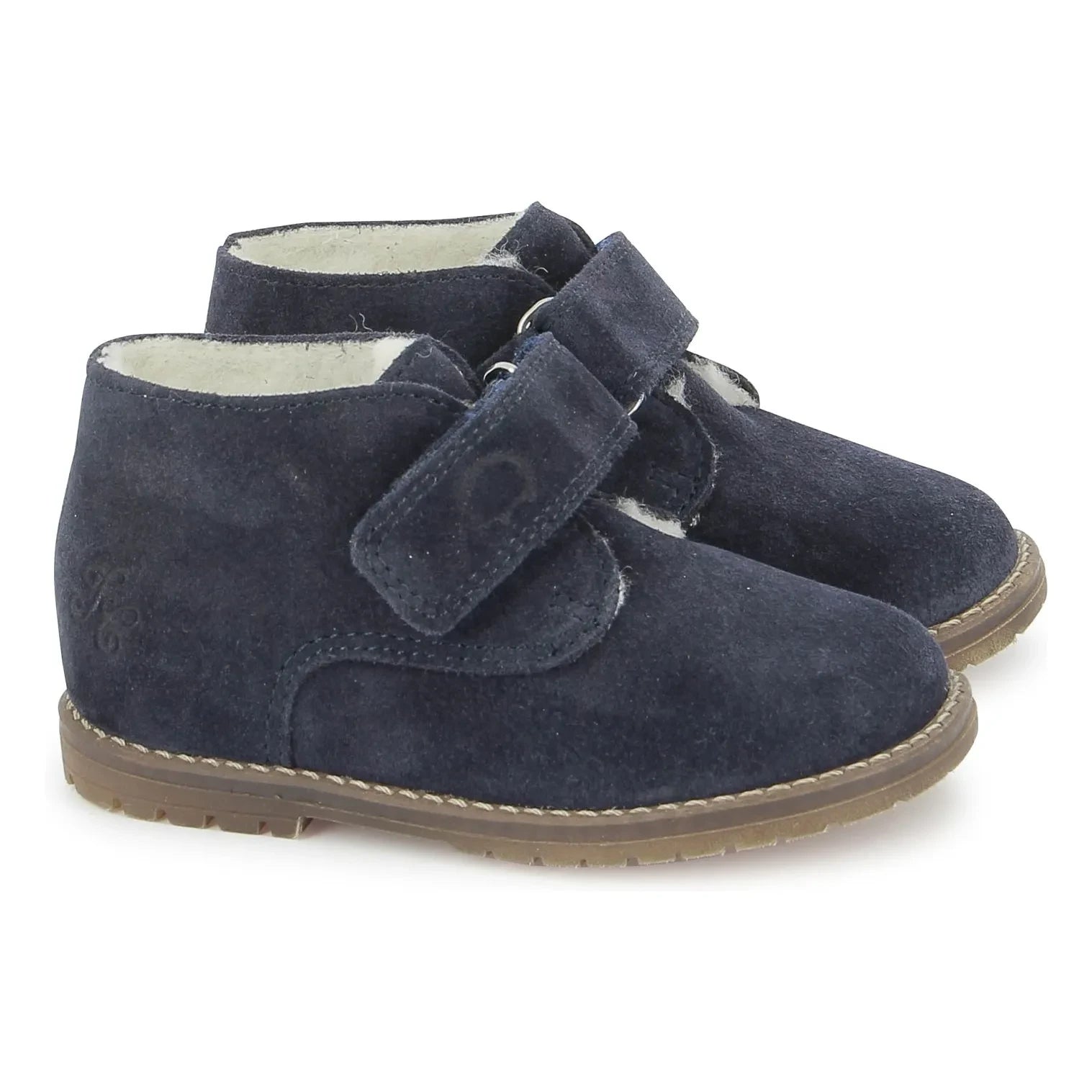 Tartine et Chocolat - Botines de terciopelo Easy Fur | Azul marino