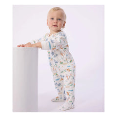 Petit Bateau - Pijama con cremallera Savane | Blanco
