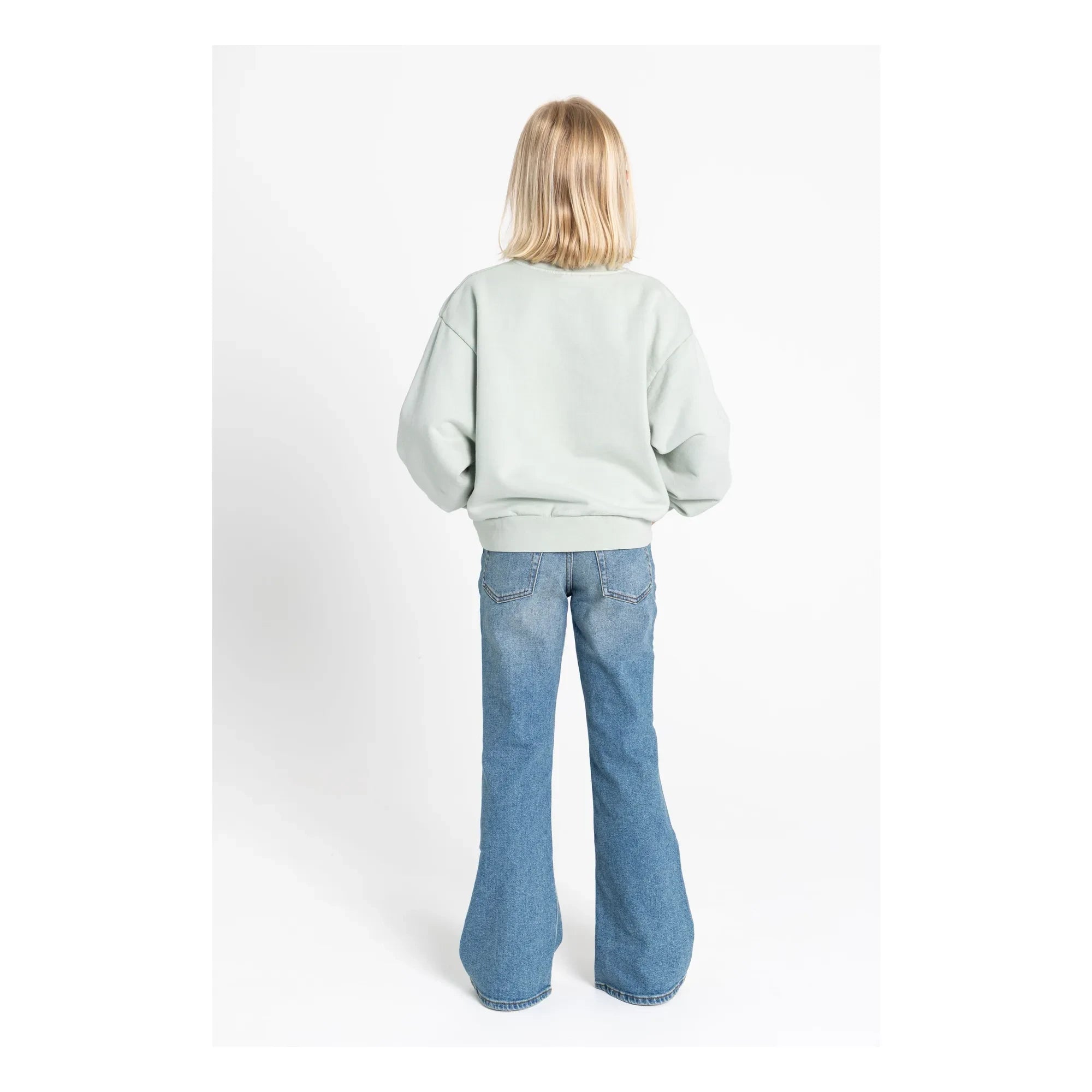 Hundred Pieces - Sudadera de algodón orgánico Alba | Verde jade
