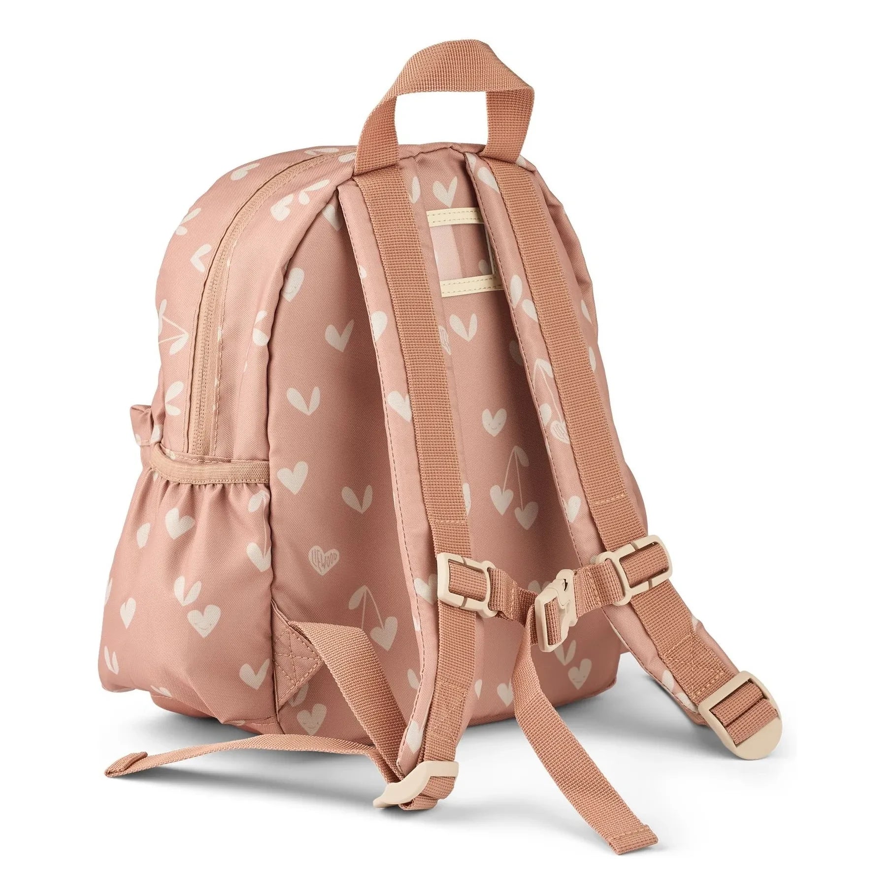 Liewood - Mochila Andreas de fibra reciclada, corazones | Rosa