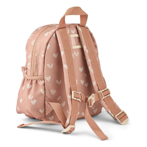 Liewood - Mochila Andreas de fibra reciclada, corazones | Rosa