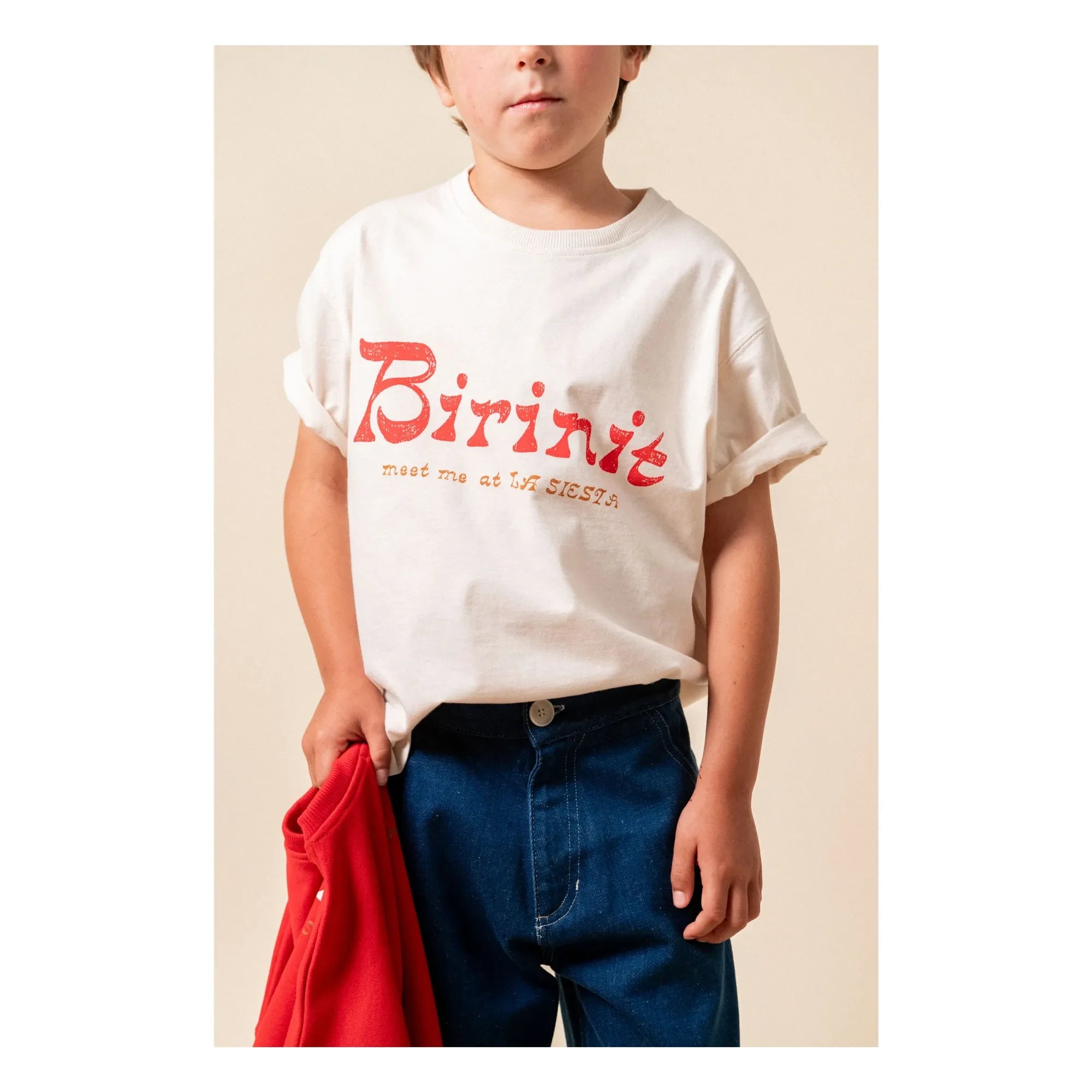 birinit - Camiseta de algodón orgánico Birinit | Marfil