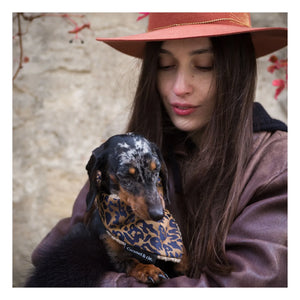 Caramel & Cie - Bandana de perro leopardo | Marrón