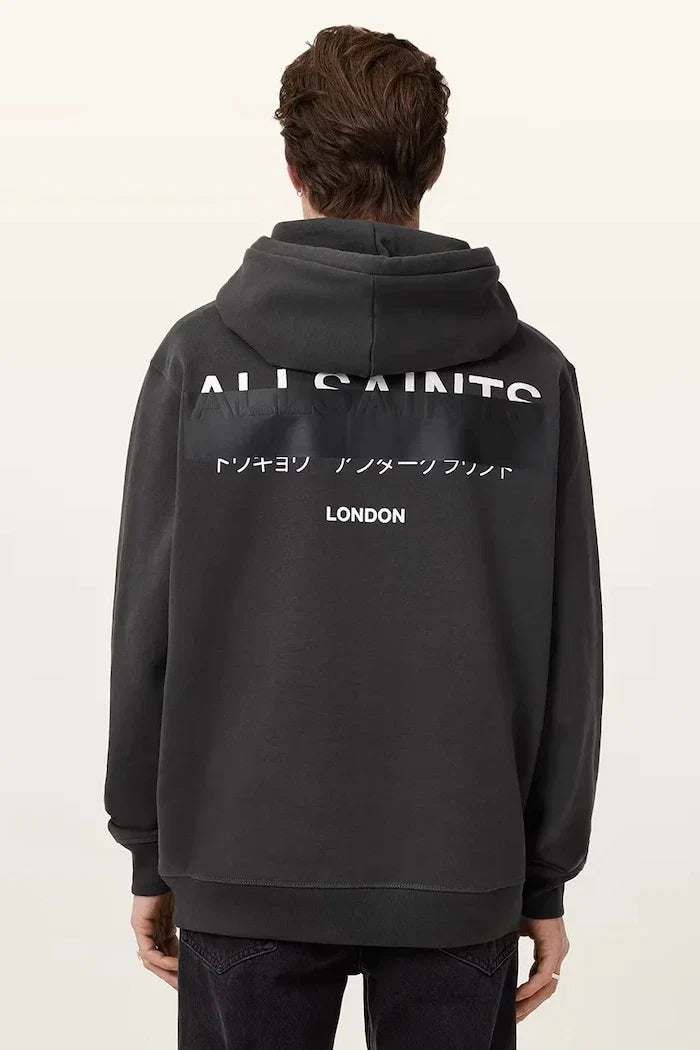 Sudadera AllSaints de algodón rojo