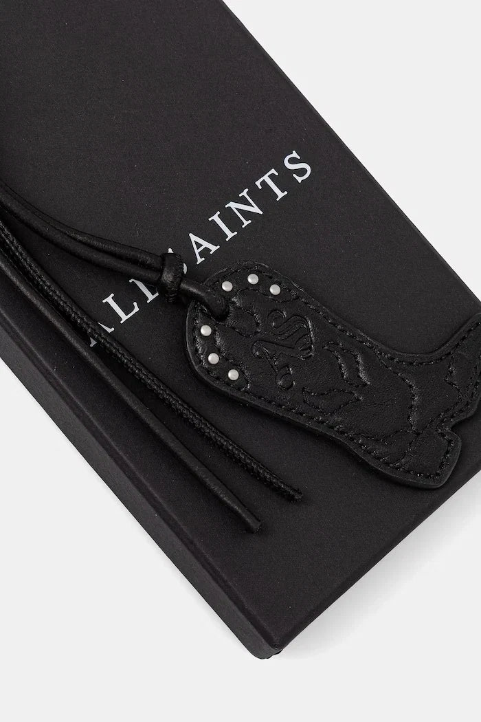 Llavero de cuero de vaquero AllSaints para mujer