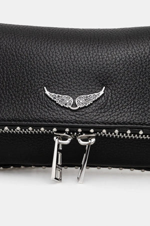 ZADIG&VOLTAIRE ROCK NANO GRAINED LEATH STUDS Bolso de piel