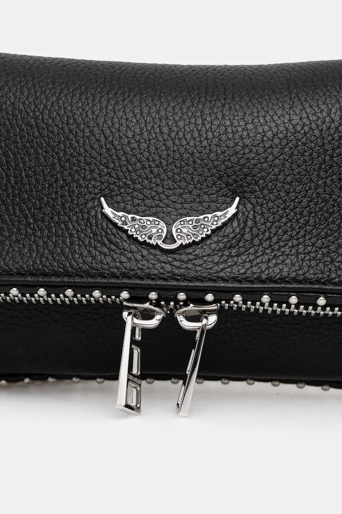 ZADIG&VOLTAIRE ROCK NANO GRAINED LEATH STUDS Bolso de piel