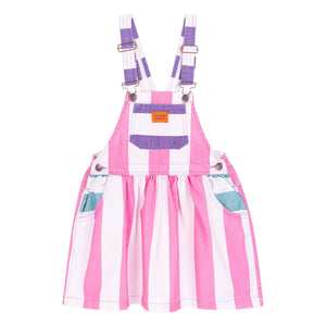 Favorite People - Vestido Peto de Rayas Amore | Rosa