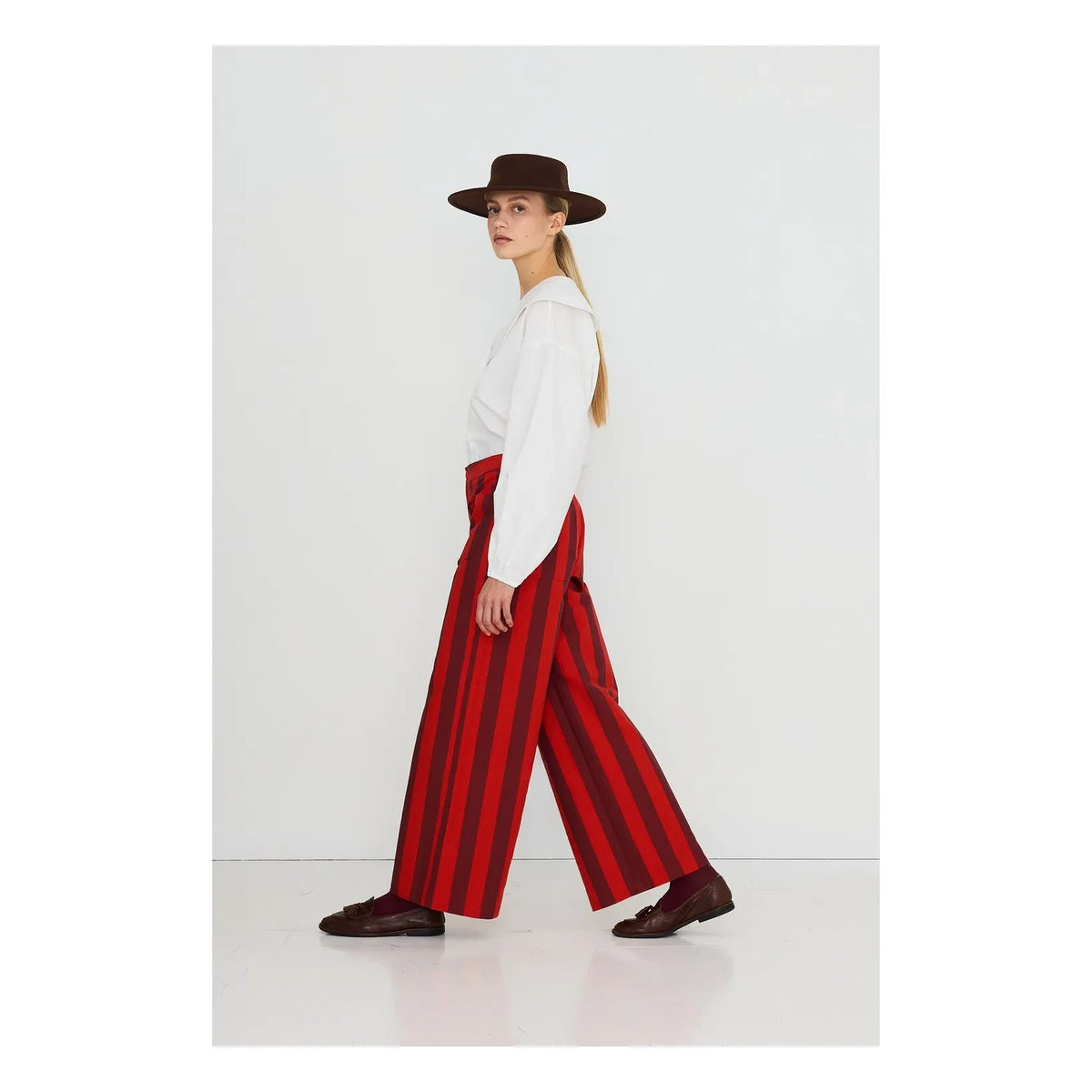 The Tiny Big Sister - Camisa de algodón con doble botón | Blanco