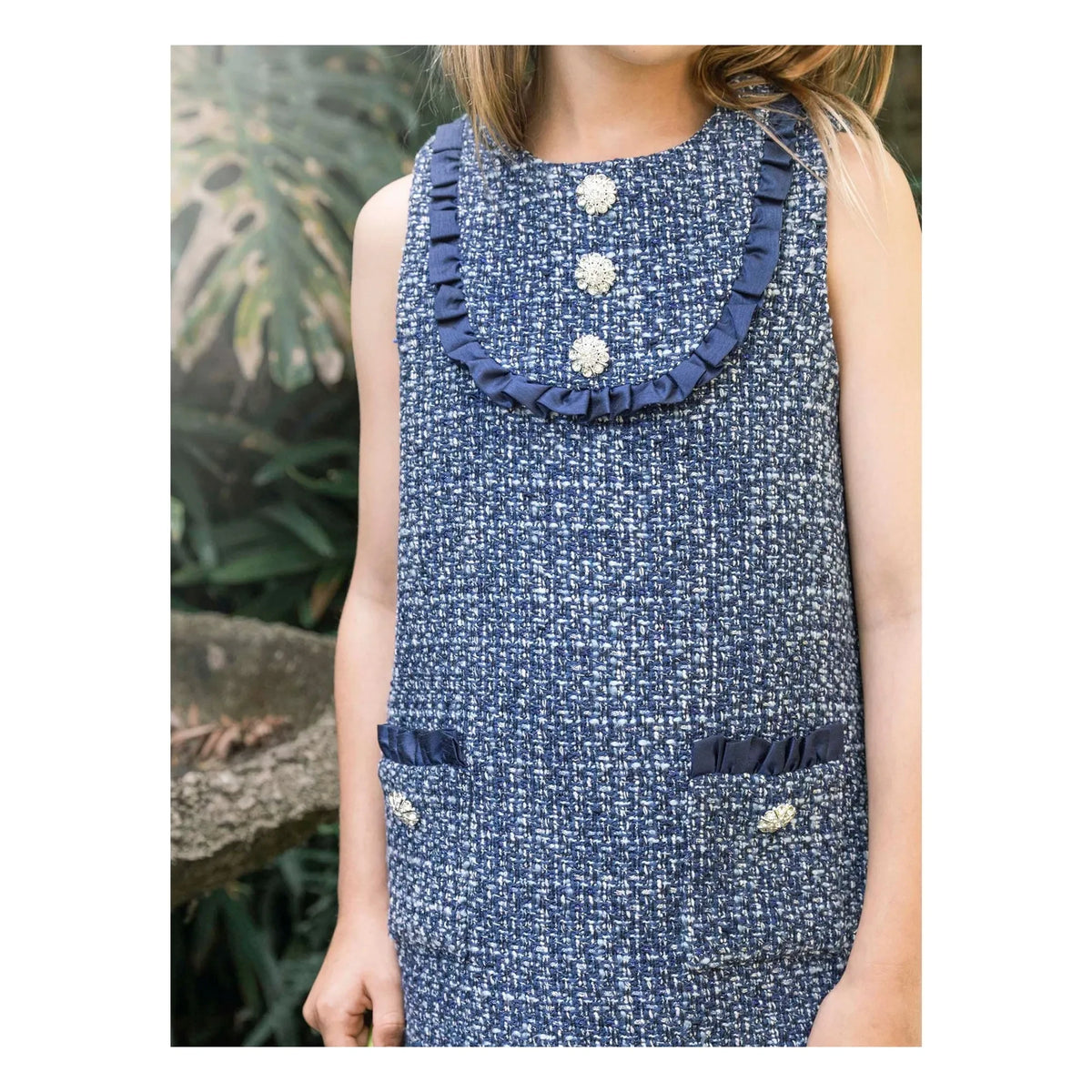 Tutu du Monde - Vestido de tweed Dreamtide | Azul marino