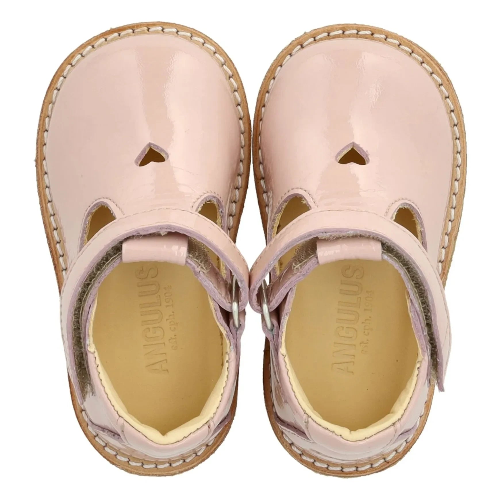 Angulus - Zapatos Mary Jane para Bebé | Rosa claro