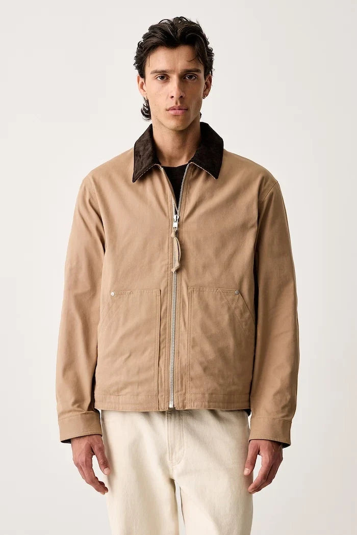 Chaqueta de entretiempo de algodón y elastano para hombre