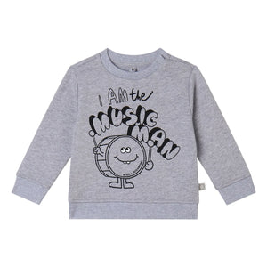 Sudadera Stella McCartney Kids - I Am The Music Man Algodón orgánico | Gris