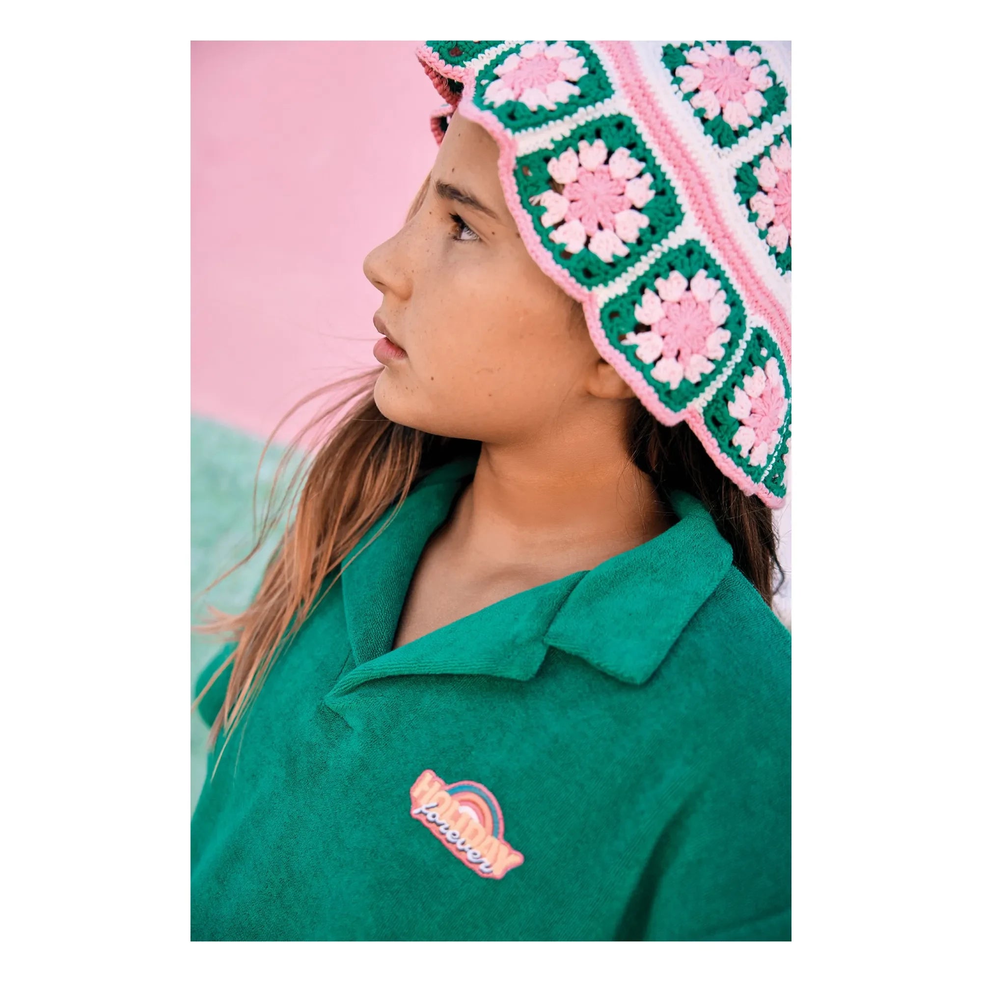 Bonton - Polo Livio apple terry | Verde esmeralda
