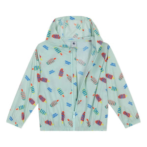 Petit Bateau - Cortavientos estampado floral | Blanco