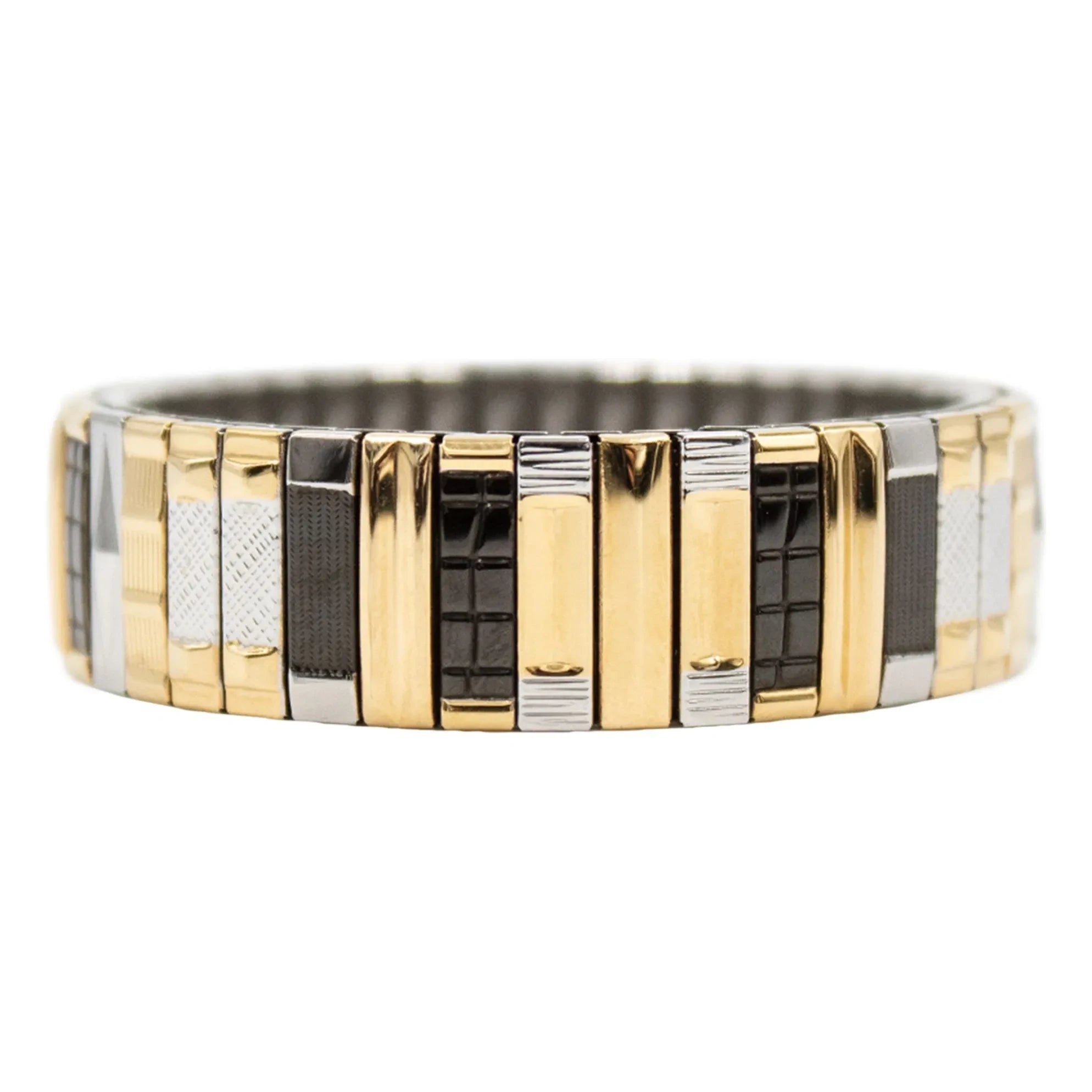 Sigal - SIG 14 Pulsera | Negro/Oro/Plata