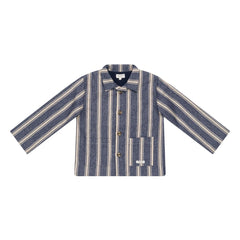 Donsje - Henrik Çizgili Overshirt Ceket | Mavi