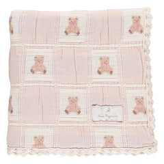 Bebe Organic - Organik Pamuk Teddy Battaniye | Pembe