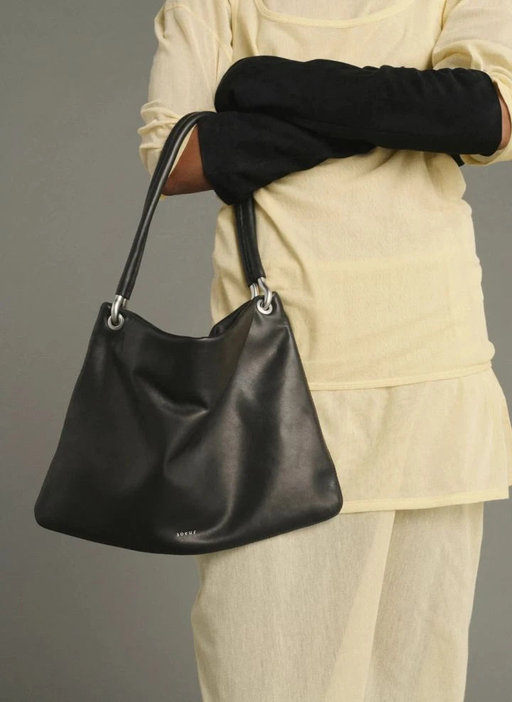 Soeur - Bolsa Mini de Cuero Gia | Negro