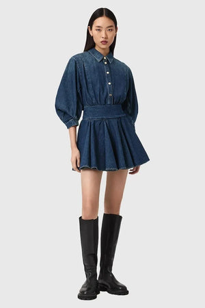 Vestido de mezclilla acampanado ARLO de AllSaints