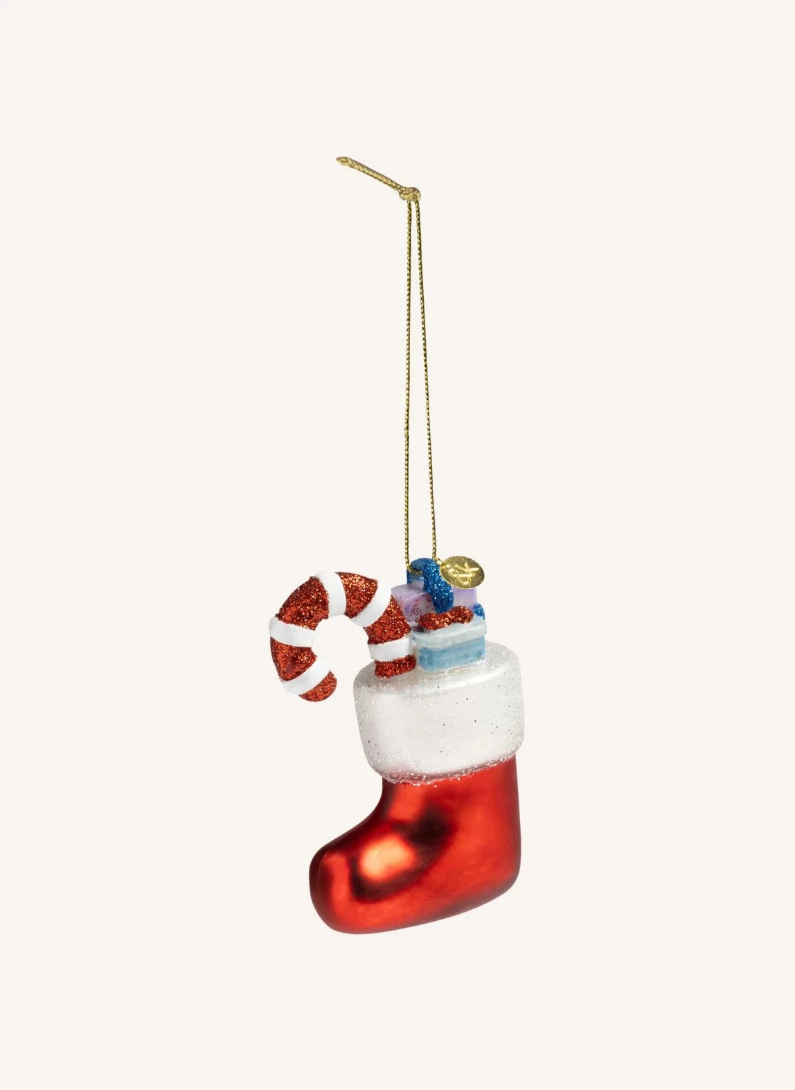 &Klevering - Decoración navideña Calcetín | Rojo