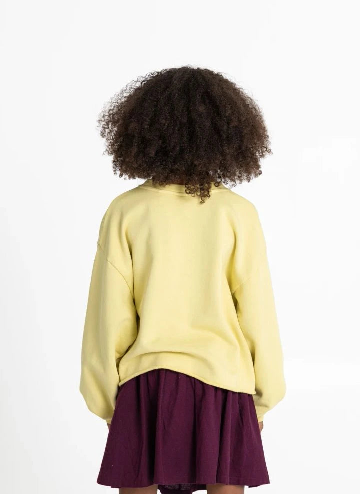 Hundred Pieces - Belmont Lucky Sudadera de algodón orgánico | Amarillo claro