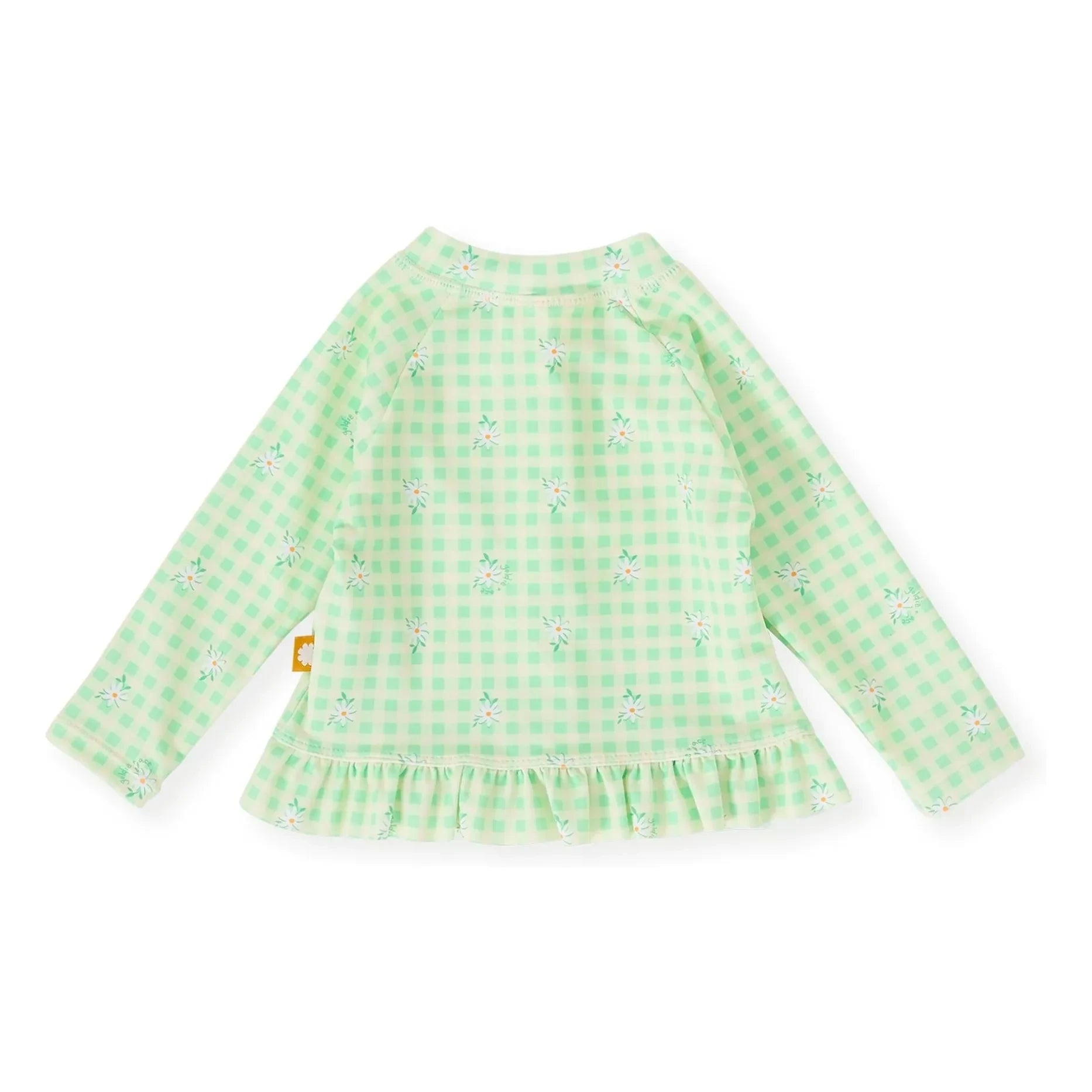Goldie + Ace - Camiseta de baño con protección UV, diseño de azulejos florales | Verde