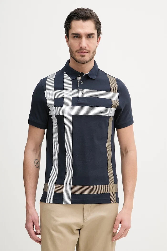 Camiseta de algodón con cuello Barbour Blaine