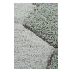 Lorena Canals - Alfombra redonda Honeycomb | Gris azulado