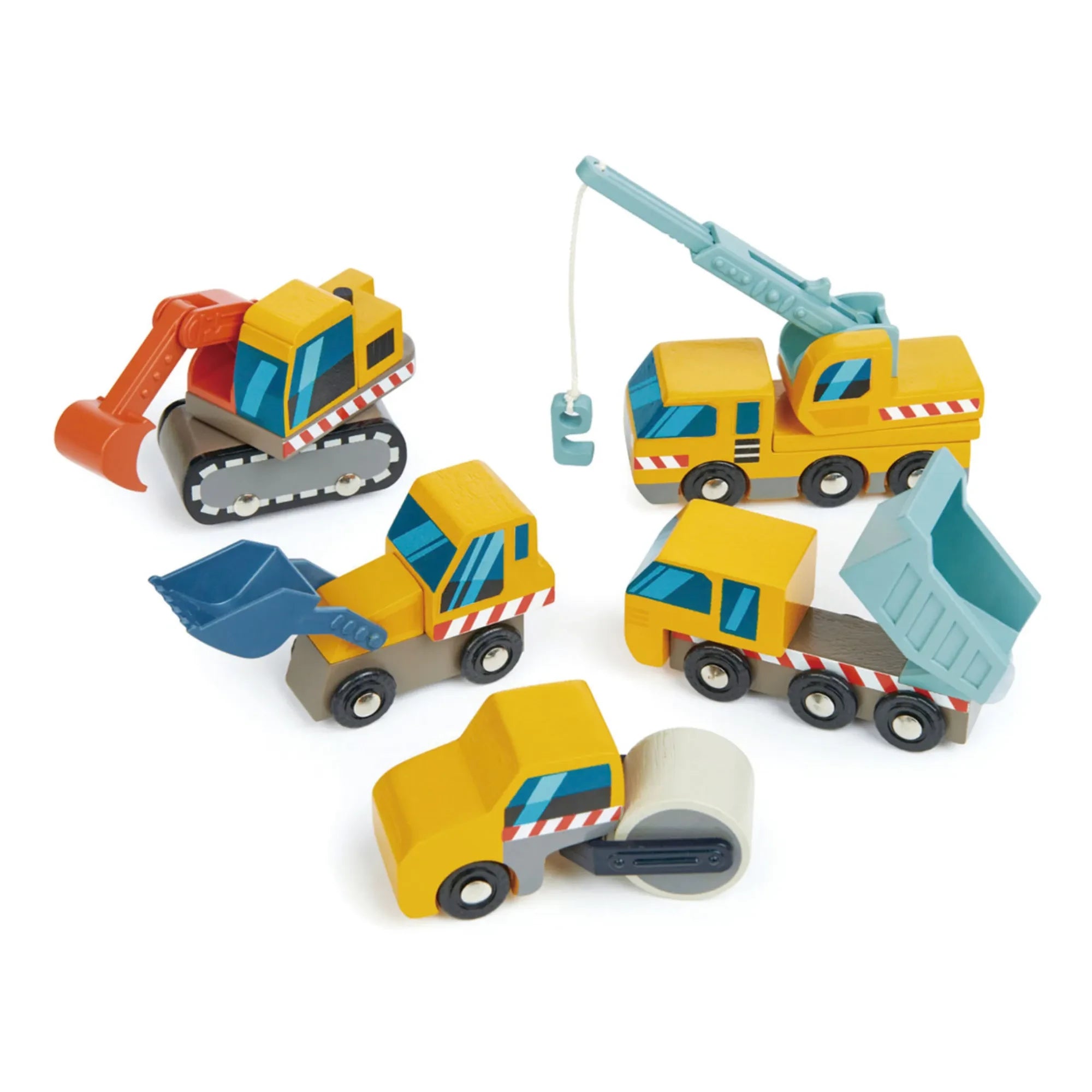 Tender Leaf Toys - Vehículos de Construcción - Set de 5 piezas