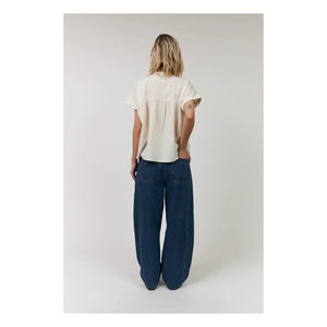 Lollys Laundry - Blusa de algodón Mya | Crema