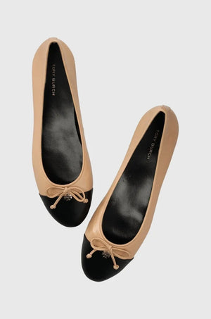Tory Burch CAP-TOE BALLET Bailarinas de piel