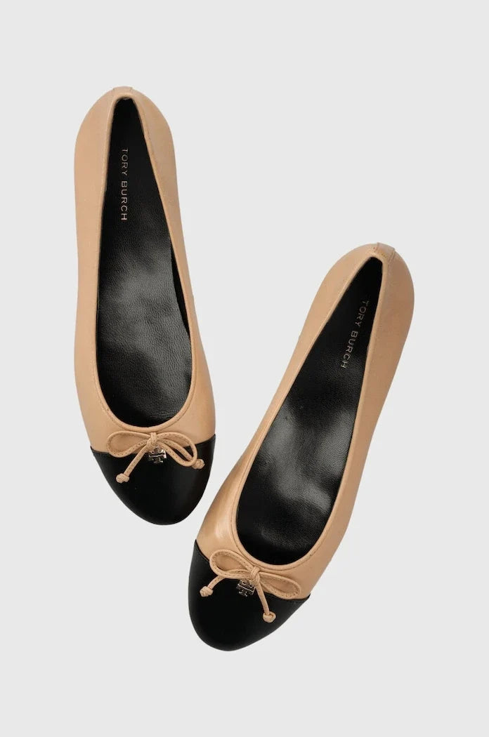 Tory Burch CAP-TOE BALLET Bailarinas de piel