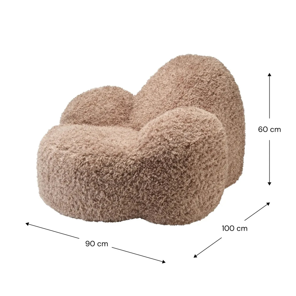 Wigiwama - Sillón Infantil Momo | Marrón