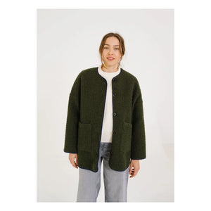 Sacrécoeur - Chaqueta 100% Lana Bari Greenlake | Verde