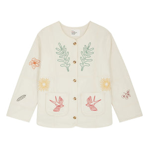 Leon & Harper - Chaqueta de algodón orgánico Viny | Blanca