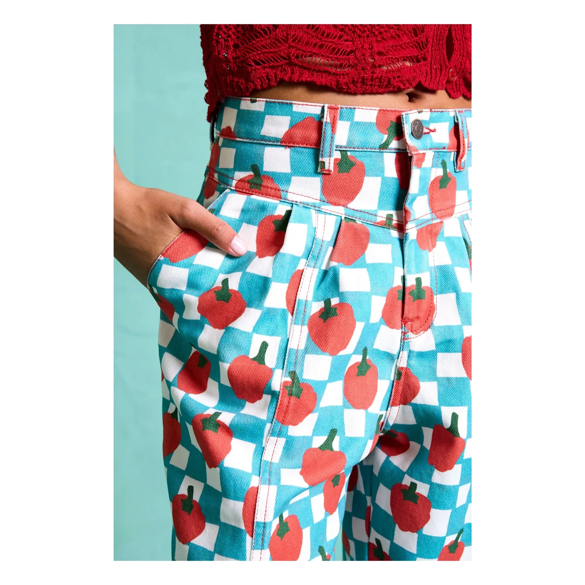 Favorite People - La Cantina Tomato Pantalón - Colección Mujer | Turquesa